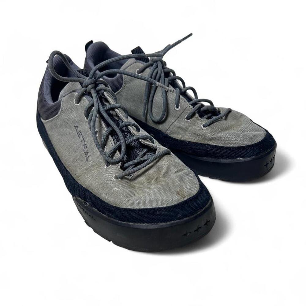 ASTRAL Rambler Ms Hemp Recycled Hiking Walking Gray Black Water Shoes Mens US 10